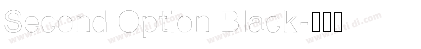 Second Option Black字体转换